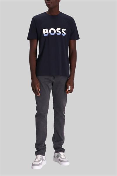 Boss Regular Fit Bisiklet Yaka Erkek T-Shirt Mavi 401