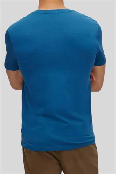 Boss Regular Fit Bisiklet Yaka Erkek T-Shirt Mavi 424