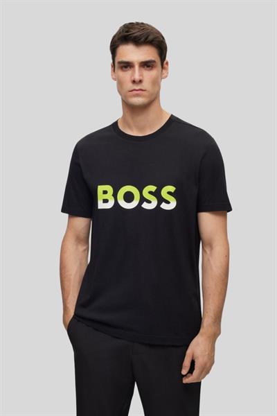 Boss Regular Fit Bisiklet Yaka Erkek T-Shirt Siyah 002