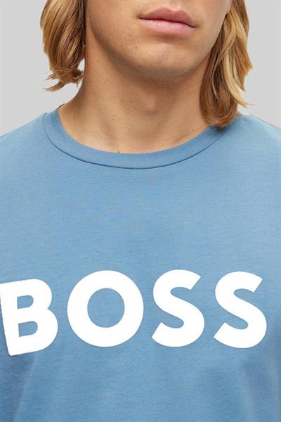 Boss Regular Fit Bisiklet Yaka Erkek T-Shirt Mavi 460
