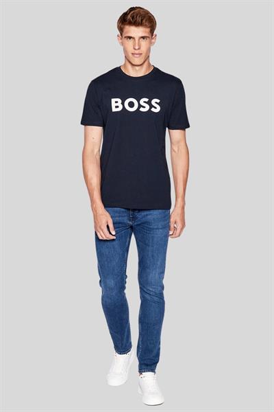 Boss Regular Fit Bisiklet Yaka Erkek T-Shirt Lacivert 405