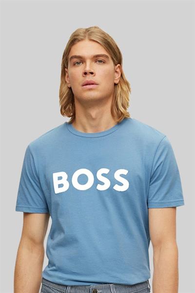 Boss Regular Fit Bisiklet Yaka Erkek T-Shirt Mavi 460