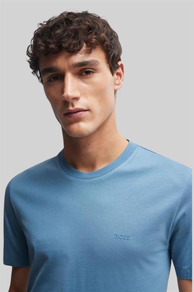 Boss Regular Fit  Bisiklet Yaka Erkek T-Shirt Mavi 459