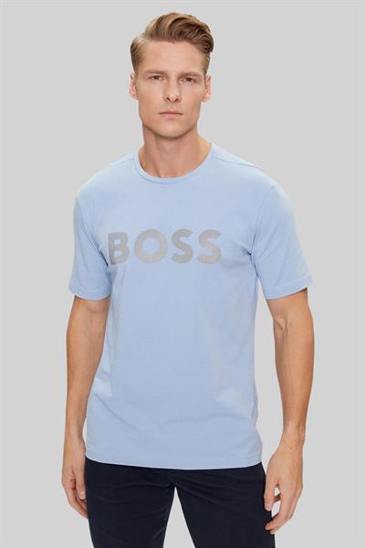 Boss Regular Fit Bisiklet Yaka Erkek T-Shirt Mavi 498