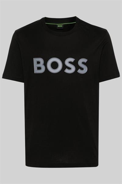 Boss Regular Fit Bisiklet Yaka Erkek T-Shirt Siyah