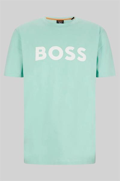 Boss Regular Fit Bisiklet Yaka Erkek T-Shirt Yeşil 338