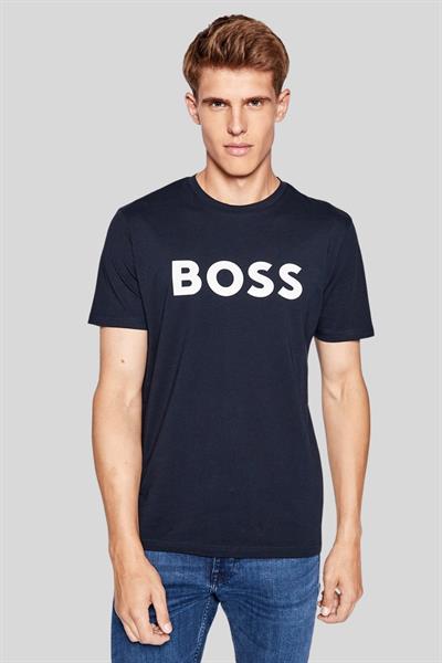 Boss Regular Fit Bisiklet Yaka Erkek T-Shirt Lacivert 405