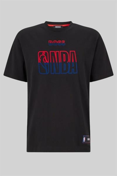 Boss Regular Fit Bisiklet Yaka Erkek T-Shirt Siyah