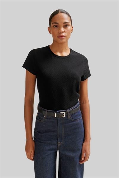 Boss Regular Fit  Bisiklet Yaka Kadın T-Shirt Siyah