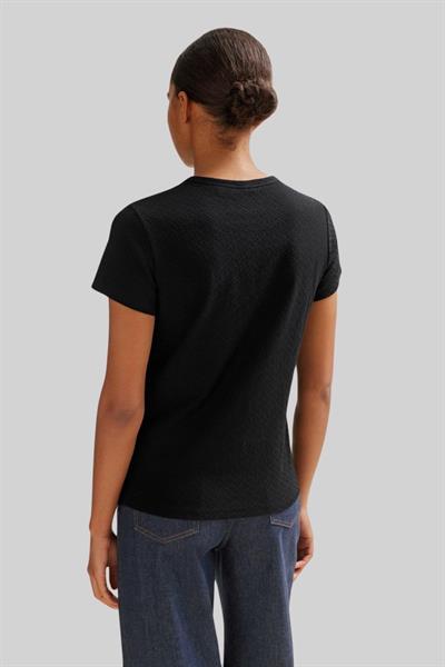 Boss Regular Fit  Bisiklet Yaka Kadın T-Shirt Siyah