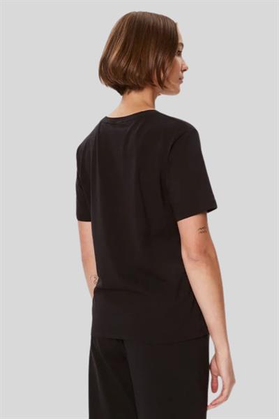 Boss Regular Fit Bisiklet Yaka Kadın T-Shirt Siyah