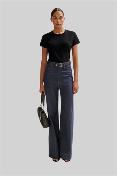 Boss Regular Fit  Bisiklet Yaka Kadın T-Shirt Siyah