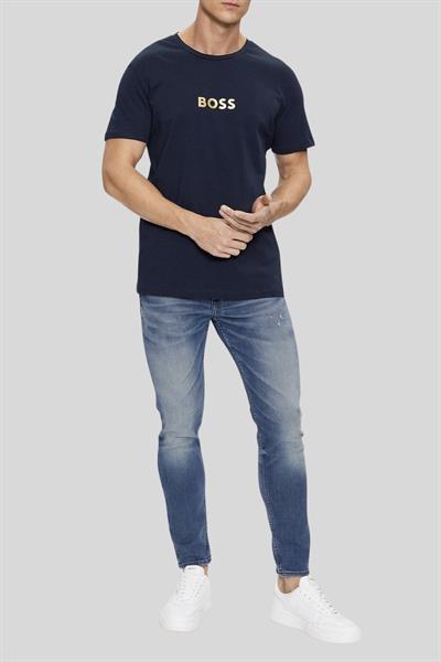 Boss Regular Fit Bisiklet Yaka T-Shirt Lacivert 415