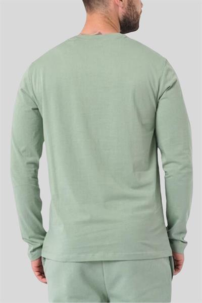 Boss Regular Fit Bisiklet Yaka Uzun Kol Erkek T-Shirt Yeşil