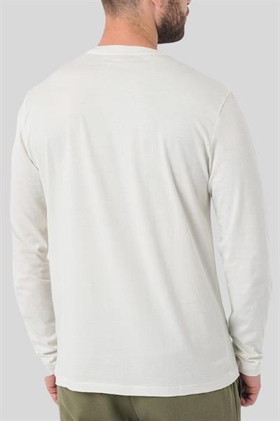 Boss Regular Fit Bisiklet Yaka Uzun Kol Erkek T-Shirt Beyaz