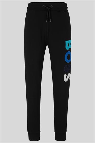 Boss Regular Fit Cepli Jogger Erkek Pantolon Siyah