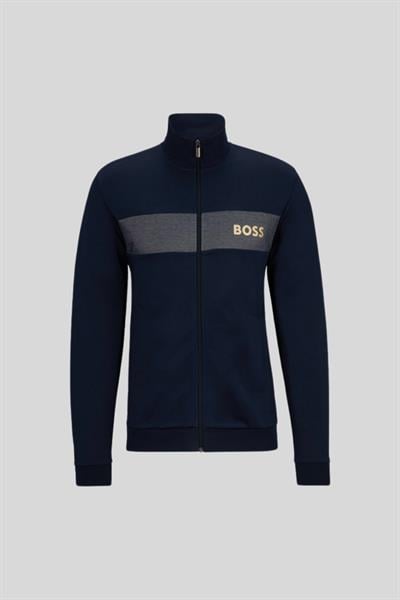 Boss Regular Fit Dik Yaka Erkek Spor Ceket Lacivert 403
