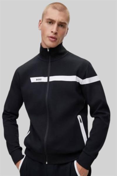 Boss Regular Fit Dik Yaka Erkek Spor Ceket Siyah
