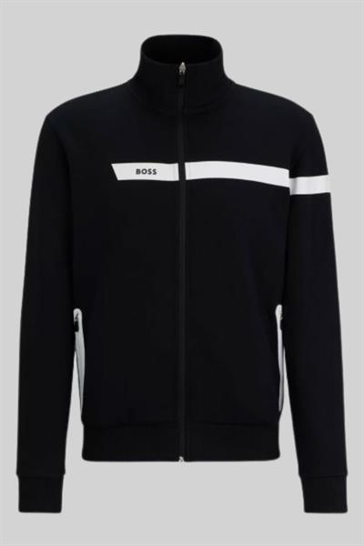 Boss Regular Fit Dik Yaka Erkek Spor Ceket Siyah