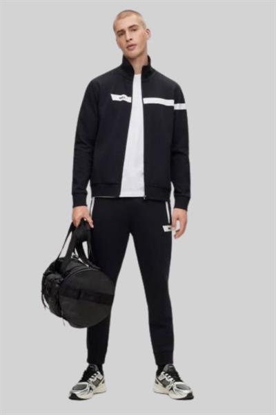 Boss Regular Fit Dik Yaka Erkek Spor Ceket Siyah