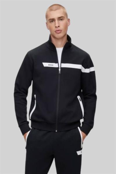 Boss Regular Fit Dik Yaka Erkek Spor Ceket Siyah