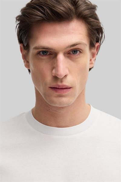 Boss Regular Fit Erkek Bisiklet Yaka T-Shirt Beyaz 100