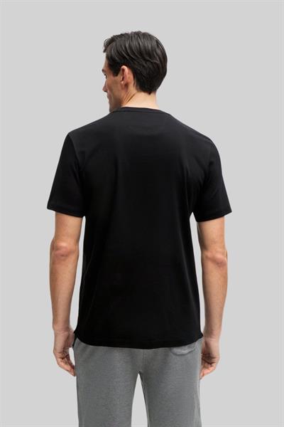 Boss Regular Fit Erkek Bisiklet Yaka T-Shirt Siyah