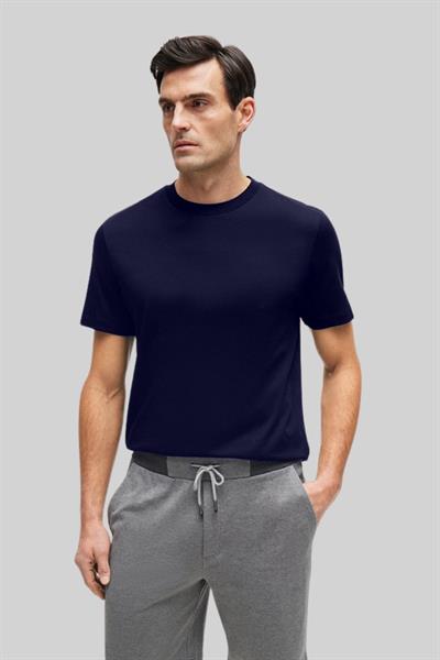 Boss Regular Fit Erkek Bisiklet Yaka T-Shirt Lacivert 404
