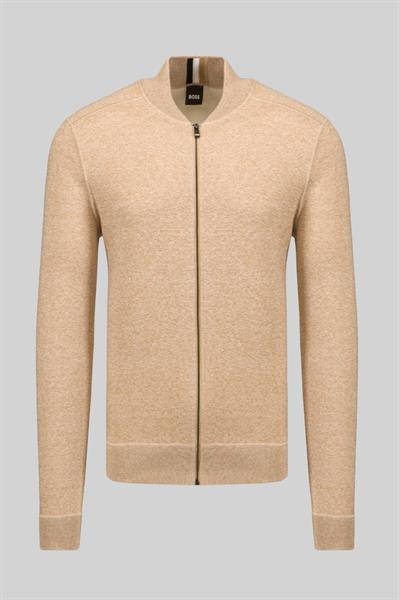 Boss Regular Fit Erkek Örgü Hırka Bej