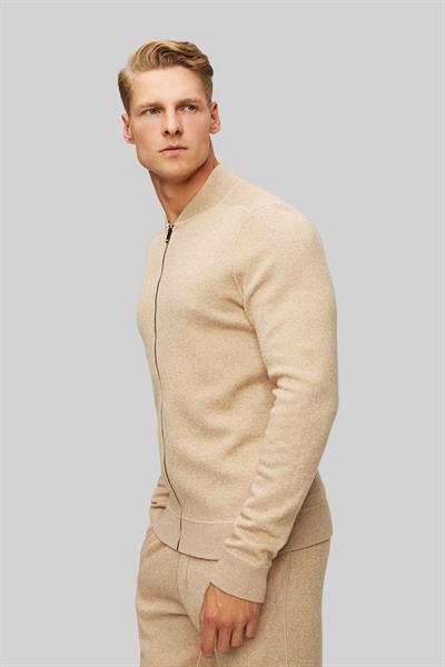Boss Regular Fit Erkek Örgü Hırka Bej