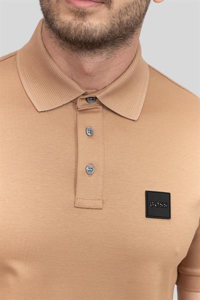 Boss Regular Fit Erkek Polo Yaka T-Shirt Bej 260