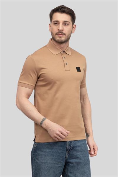 Boss Regular Fit Erkek Polo Yaka T-Shirt Bej 260