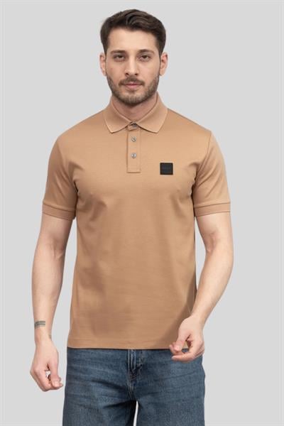 Boss Regular Fit Erkek Polo Yaka T-Shirt Bej 260