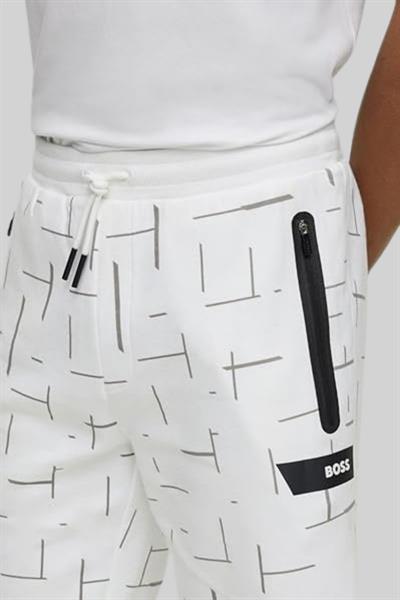 Boss Regular Fit Erkek Şort Beyaz 100
