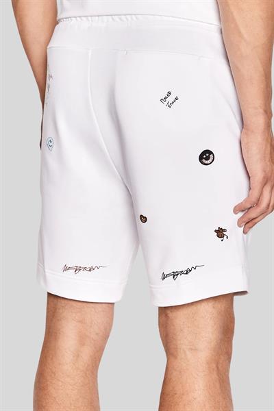 Boss Regular Fit Erkek Spor Şort Beyaz 100