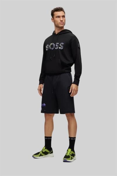 Boss Regular Fit Erkek Spor Şort Siyah