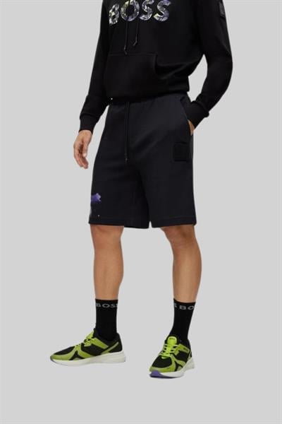 Boss Regular Fit Erkek Spor Şort Siyah