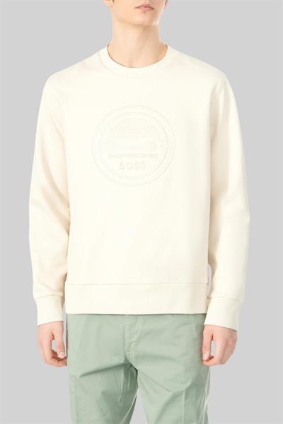 Boss Regular Fit Erkek Sweatshirt Krem 131