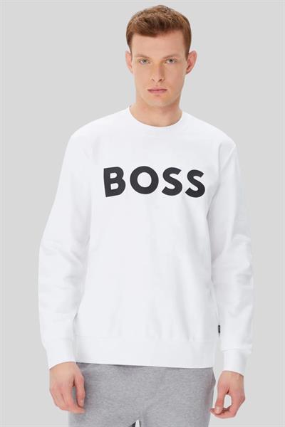 Boss Regular Fit Erkek Sweatshirt Beyaz 100