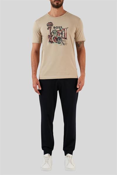 Boss Regular Fit Erkek T-Shirt Bej 275