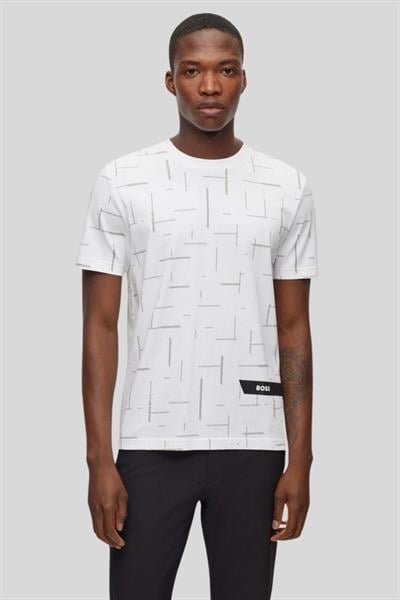 Boss Regular Fit Erkek T-Shirt Beyaz 100