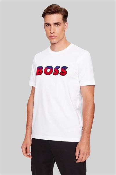 Boss Regular Fit Erkek T-Shirt Beyaz 100
