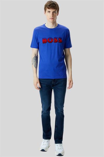 Boss Regular Fit Erkek T-Shirt Mavi 508