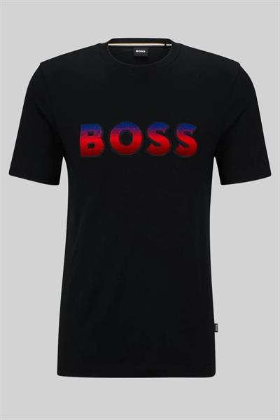 Boss Regular Fit Erkek T-Shirt Siyah