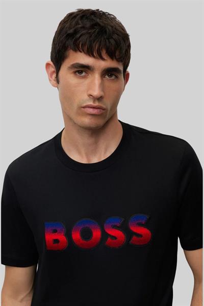 Boss Regular Fit Erkek T-Shirt Siyah