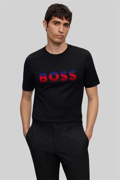 Boss Regular Fit Erkek T-Shirt Siyah