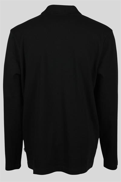 Boss Regular Fit Erkek Uzun Kollu Polo Yaka T-Shirt Siyah