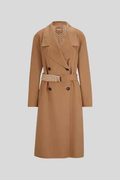 Boss Regular Fit Kadın Kaban Bej 988