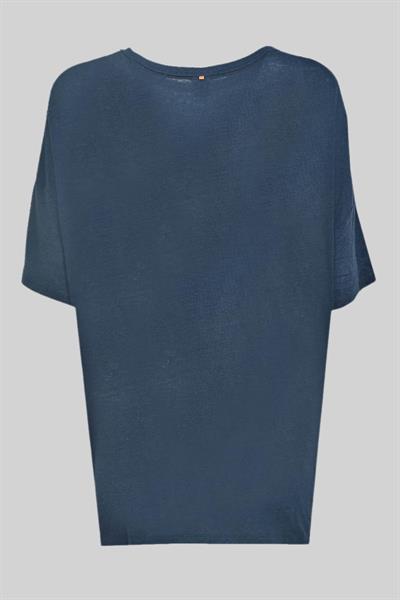 Boss Regular Fit Kadın Baskılı T-Shirt Mavi 407