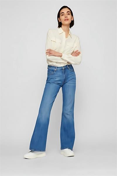 Boss Regular Fit Kadın İpek Gömlek Beyaz 118